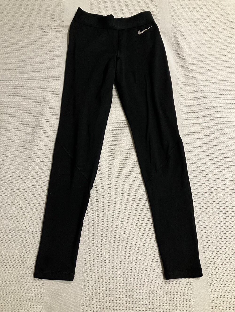 Nike Black Performance Leggings with White Swoosh